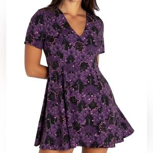 Blackmilk pokemon ghost forest goth gothic mini dress haunter gastly gengar